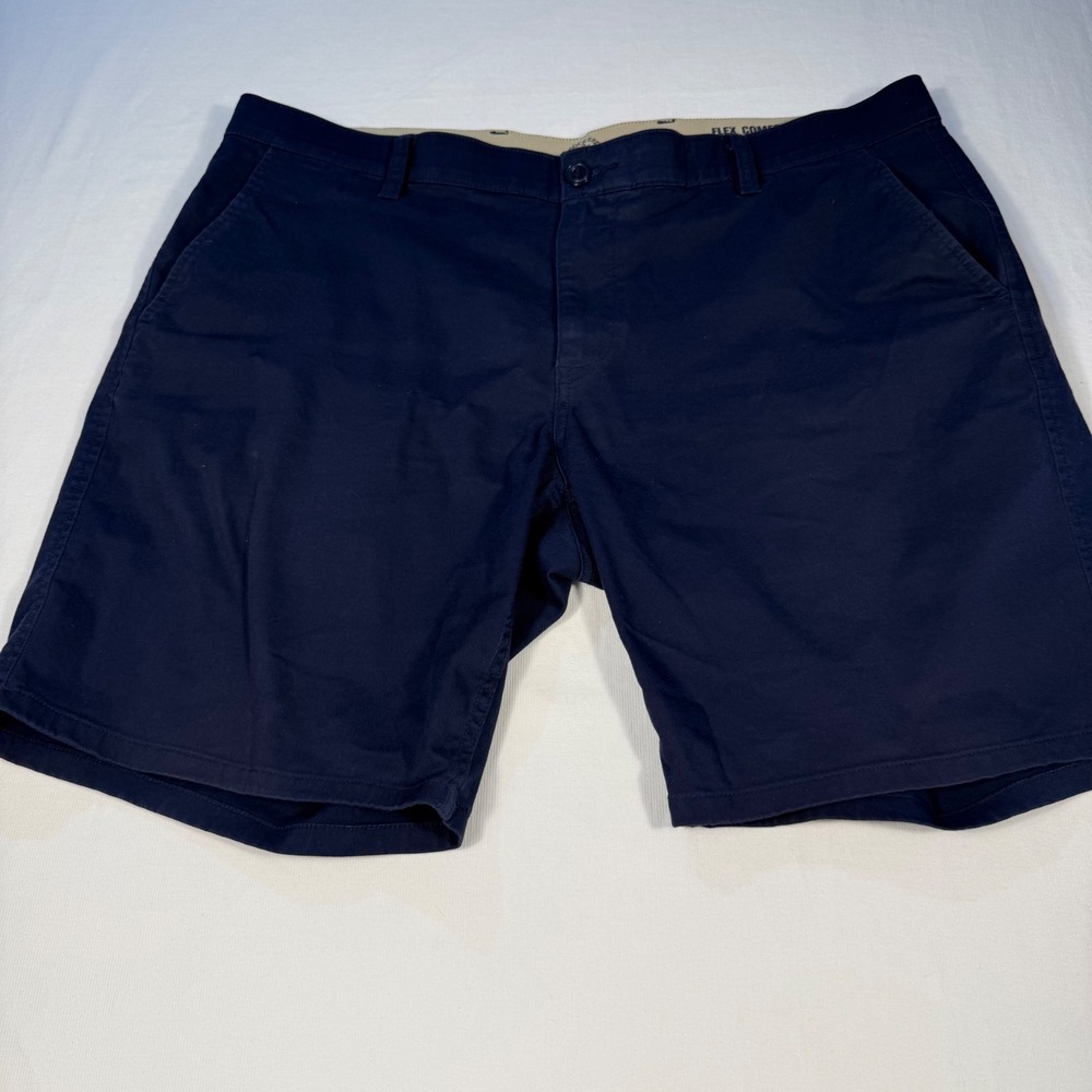 Dockers Mens Shorts Size 38 Navy Blue Flex Comfort‎ Waistband Casual Chino